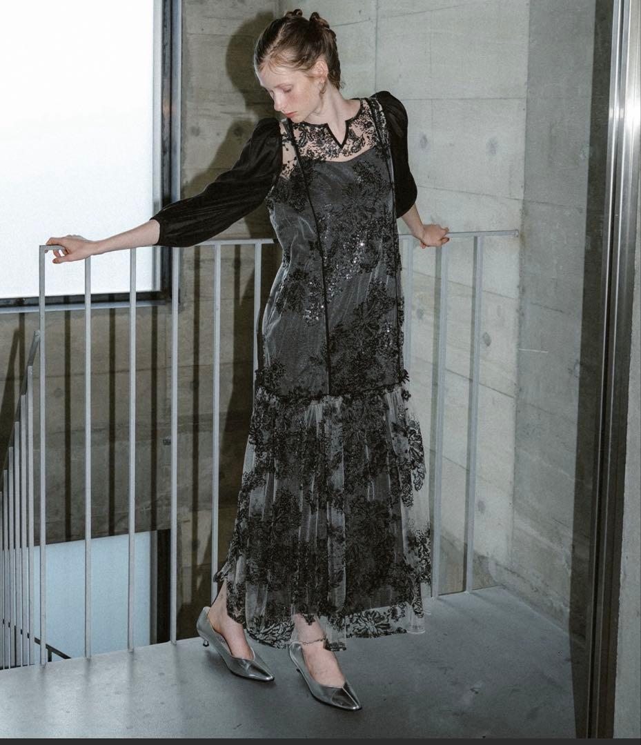 et.UNiVER ドレス　Detachable sleeve dress