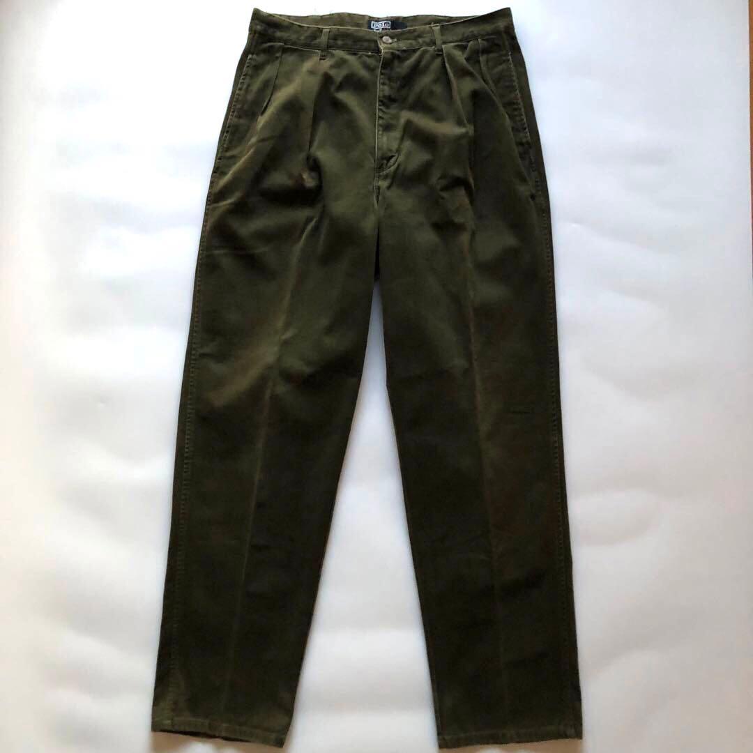 ★ヴィンテージ★ラルフローレン チノパン カーキ ポロチノ 34×32