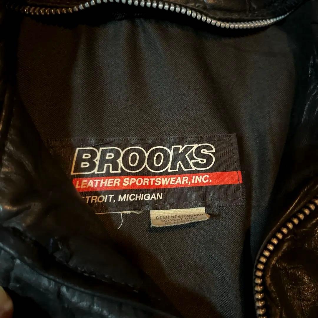 Broocks ブルックス レザージャケット ライダース ヴィンテージ