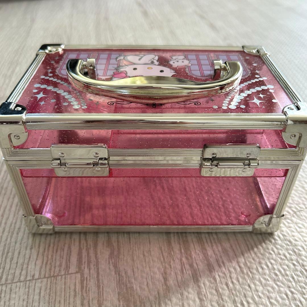 レア✨チャーミーキティ バニティケース 2005 レア ピンク ラメ　平成レトロ
