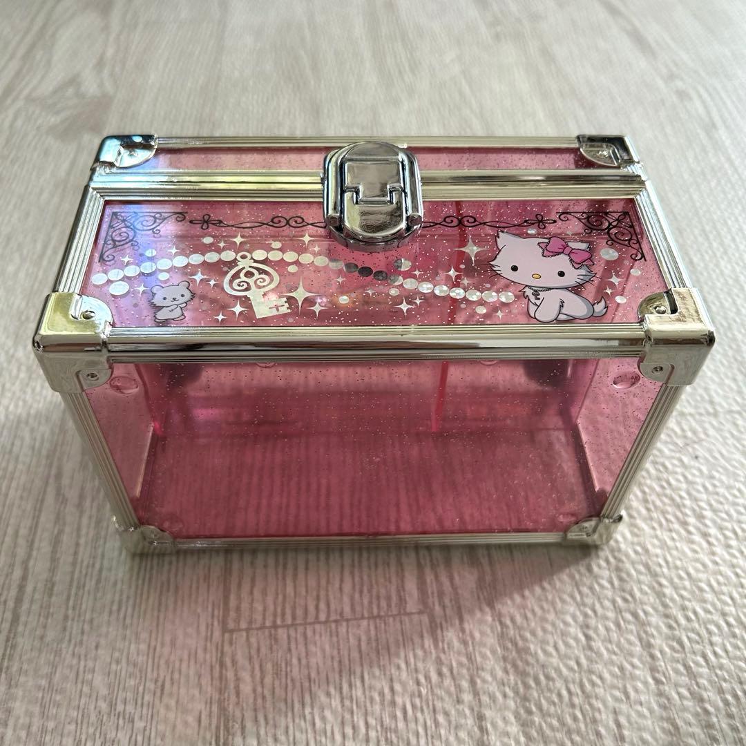 レア✨チャーミーキティ バニティケース 2005 レア ピンク ラメ　平成レトロ