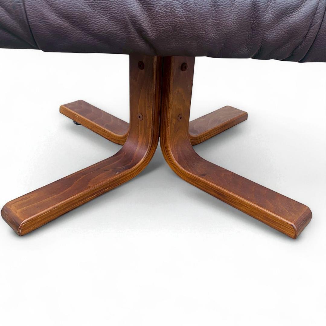 FUJI FURNITURE オットマン ブラウン　 冨士ファニチア スツール