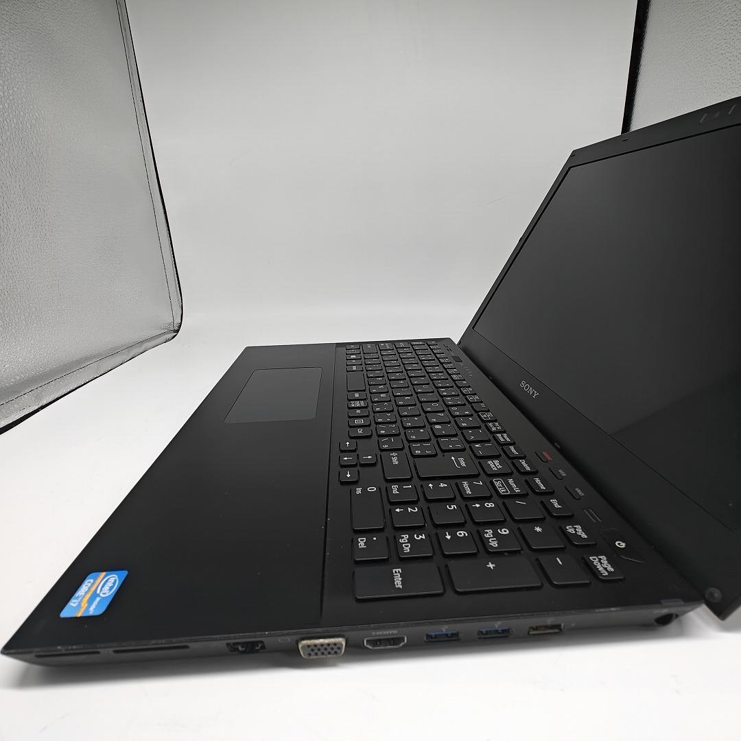 【VAIO】SVS 高速i7 SSD256GB 8GB ブラック ノートPC