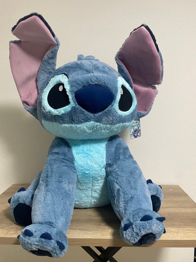 スティッチ　巨大　ぬいぐるみ　コストコ　ブランケットつき