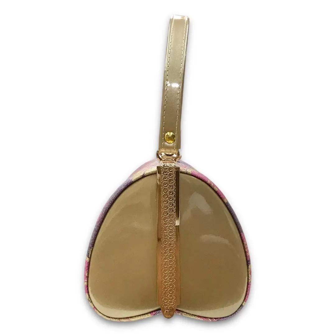 リ*山様 ☆新品未使用☆ 草履 バッグ 振袖用 袴用 藤色 金 ピンク 帯地 フ