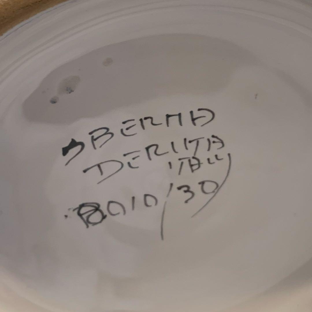 ☆美品☆イタリア製 デルータ陶器 大きな花瓶 花器 花柄 高さ30cm