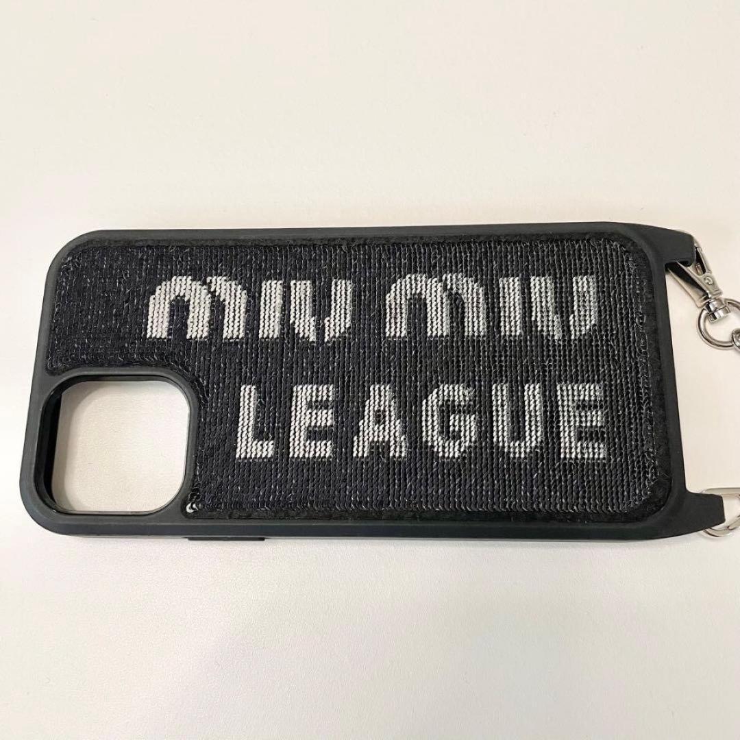 ミュウミュウ miumiu iPhone12 proケース チェーン スマホ