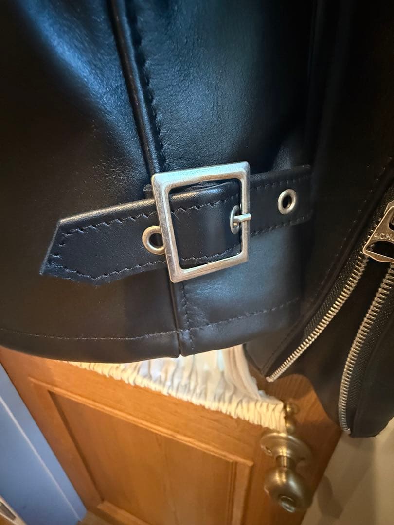 Schott シングルライダースジャケット ブラック 38