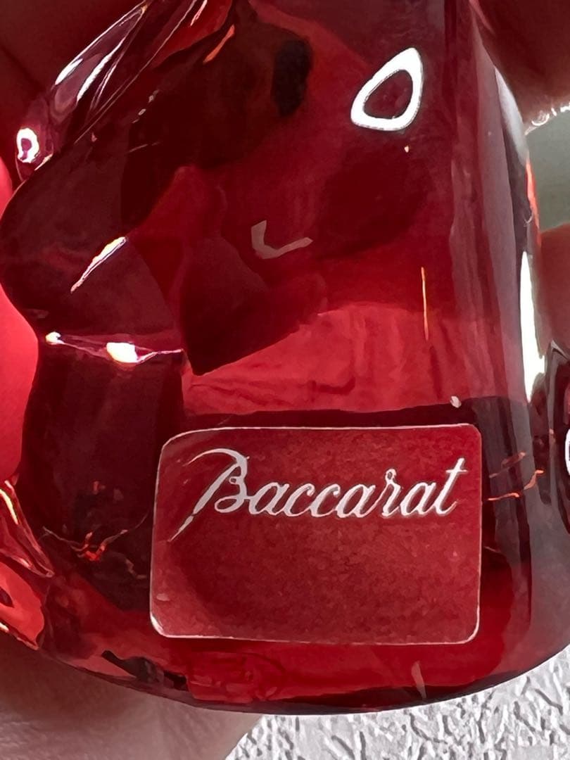 2PR81129093-0001 バカラ オブジェ レッドのウサギ