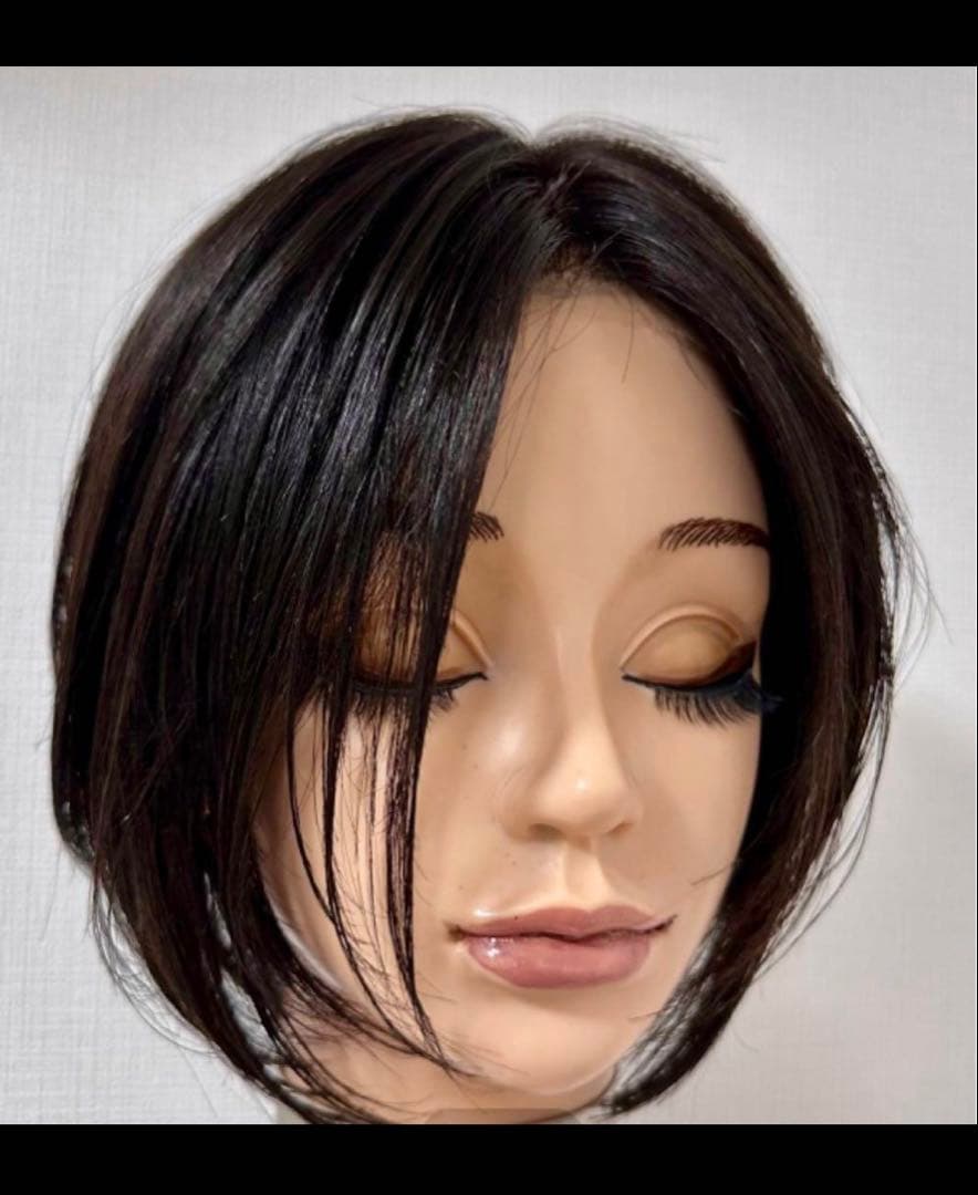 百合子ウィッグ　ナチュラルブラウン　Mサイズ