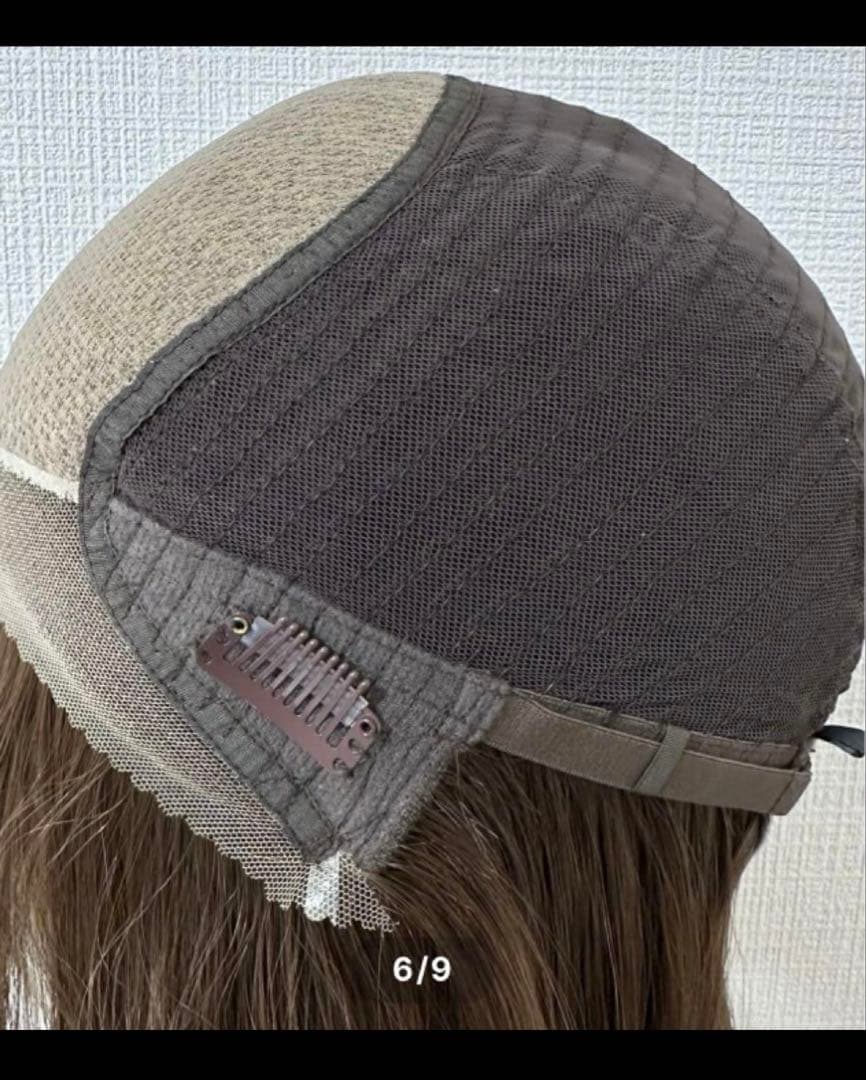 百合子ウィッグ　ナチュラルブラウン　Mサイズ