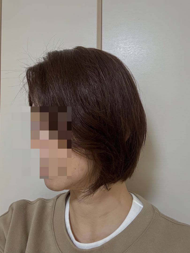 百合子ウィッグ　ナチュラルブラウン　Mサイズ