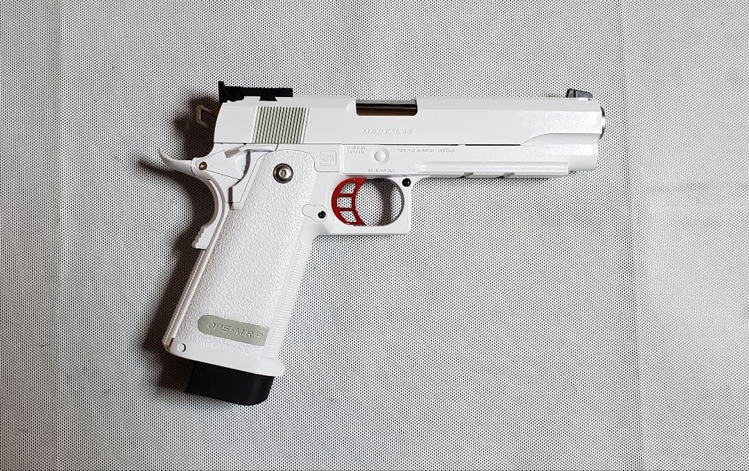 新品　東京マルイ　ハイキャパ　ホワイト　5.1　カスタム　改修品　10禁