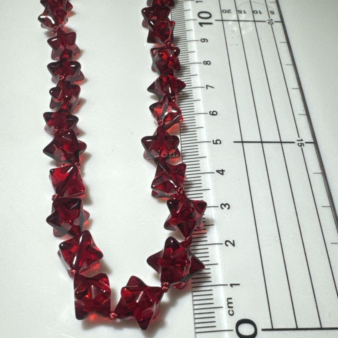 赤琥珀ネックレスNO25-1012