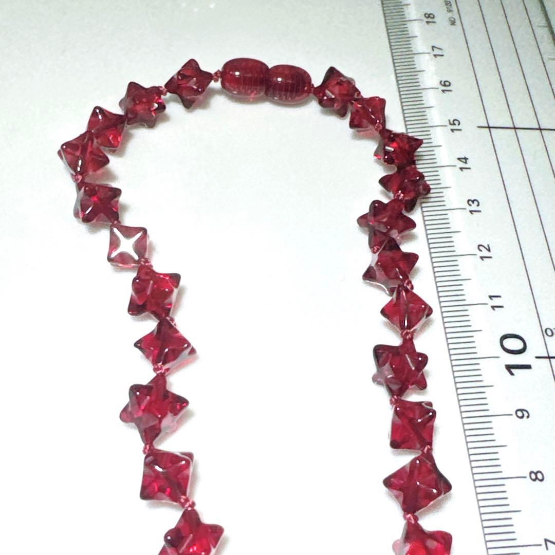 赤琥珀ネックレスNO25-1012