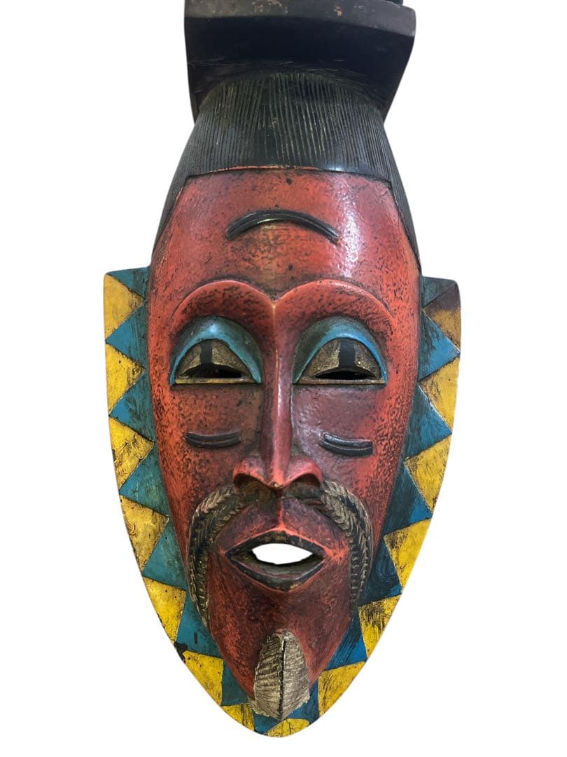 グロ族仮面 63cm アフリカン プリミティブアート マスク 木彫