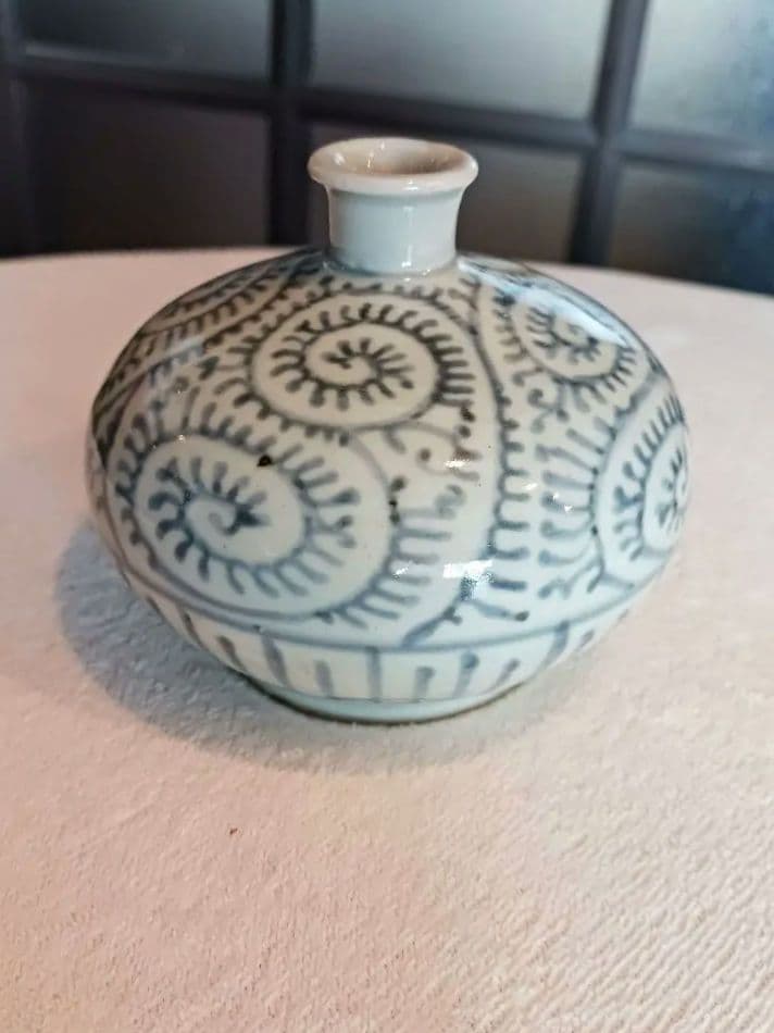 古伊万里　　　蛸唐草　油壺