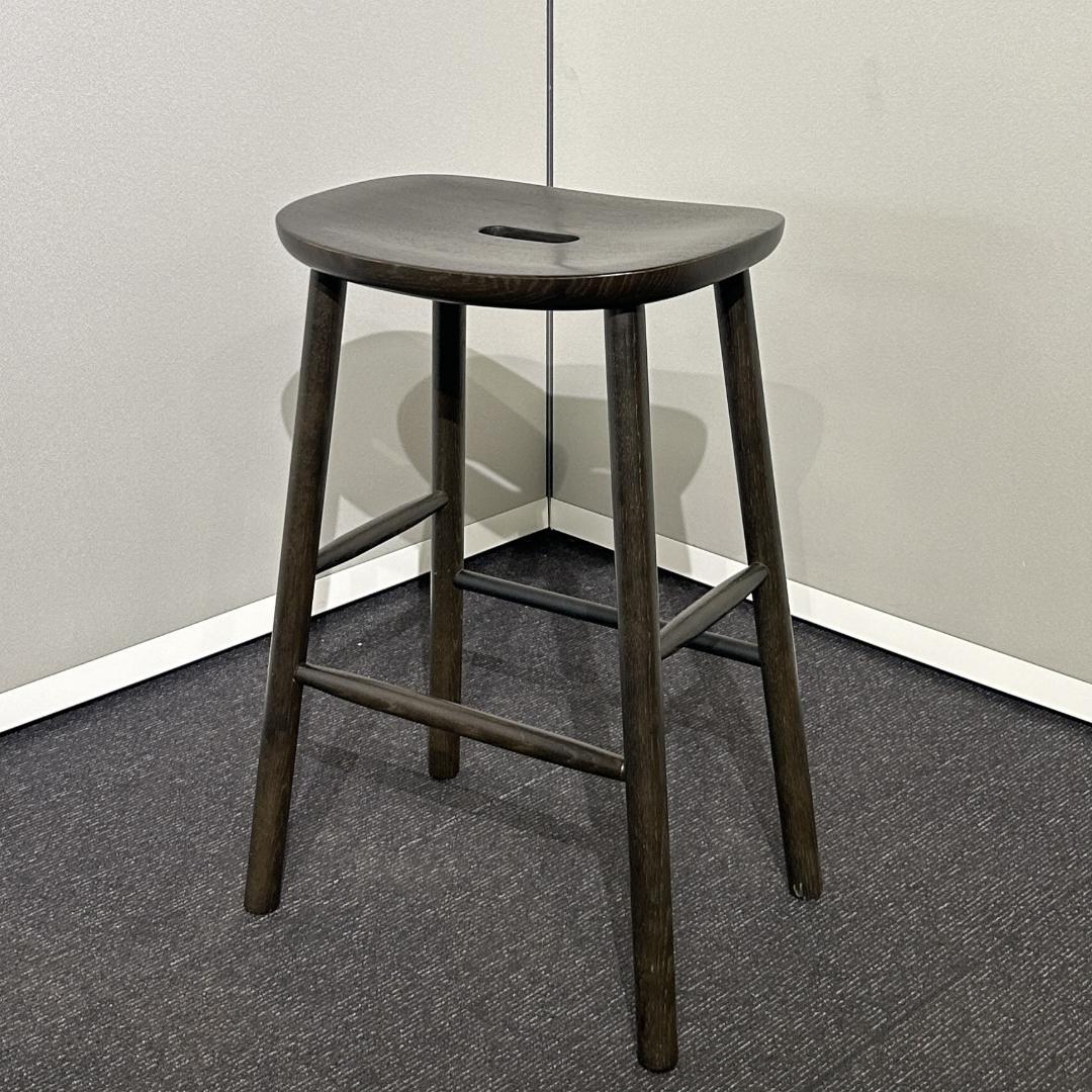 マルニ木工　T＆O　O2スツールMid　ナチュラルブラック　木製カウンターチェア