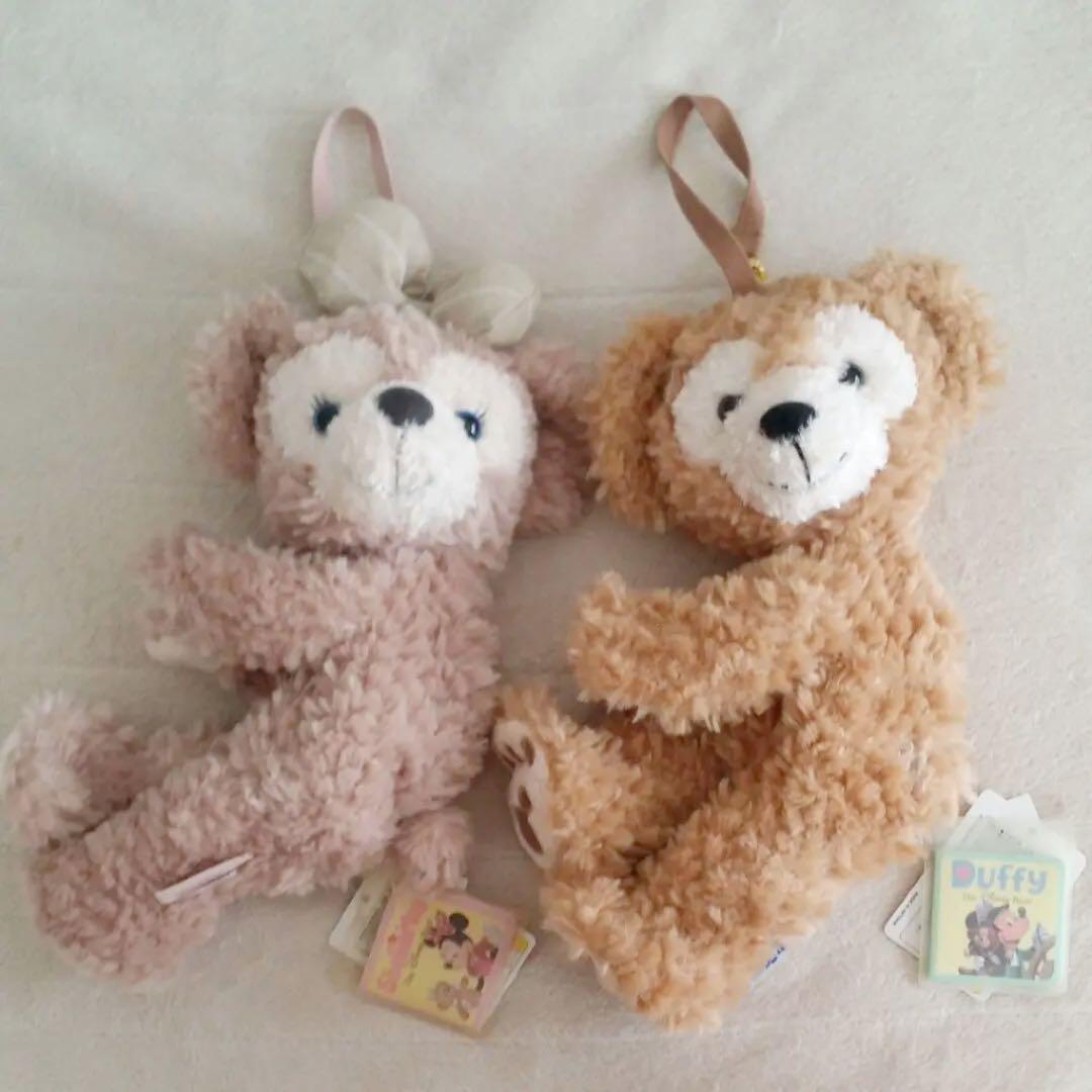 ダッフィー＆シェリーメイ　ぬいぐるみ形ポシェット(ポーチ)