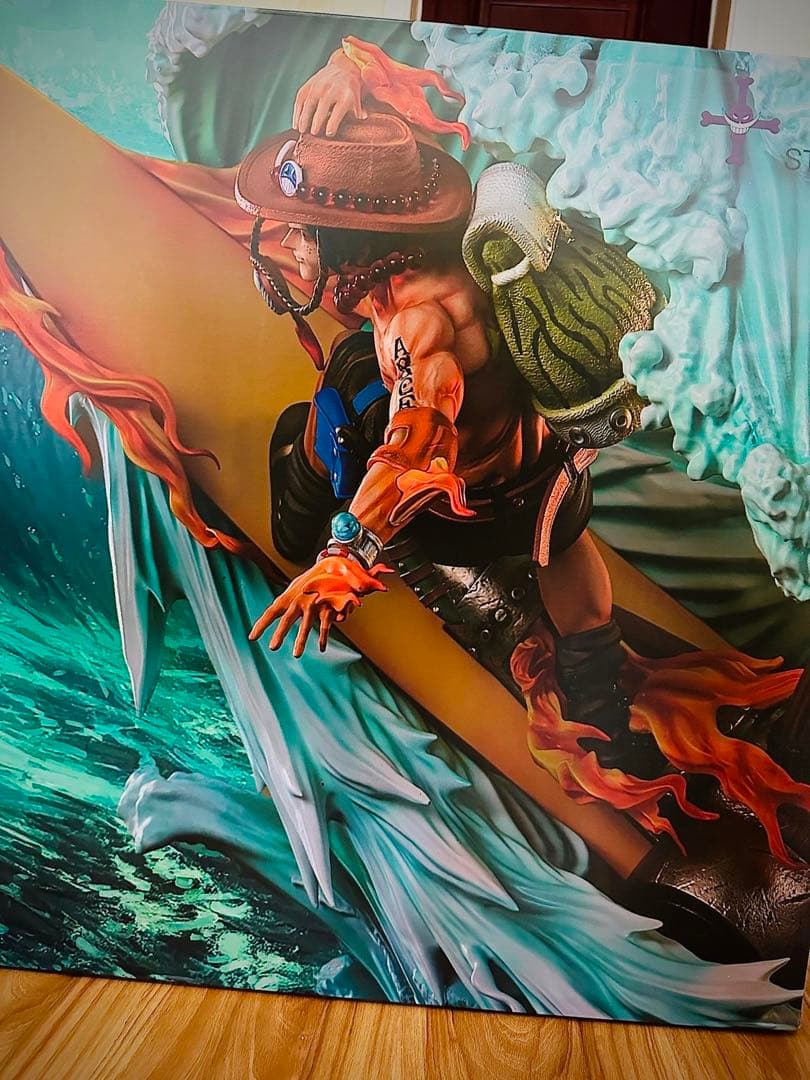 ワンピース ポートガス・D・エース フィギュア ガレージキット 塗装済み品