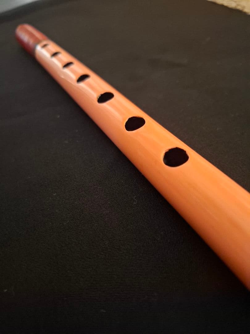 篠笛　古典調　7穴　四本調子　天地籐巻き