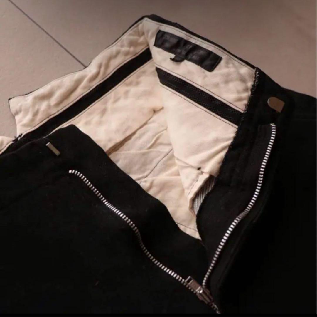 コムデギャルソン コムコム 裾ボタン切り替え ハイウエストスラックス