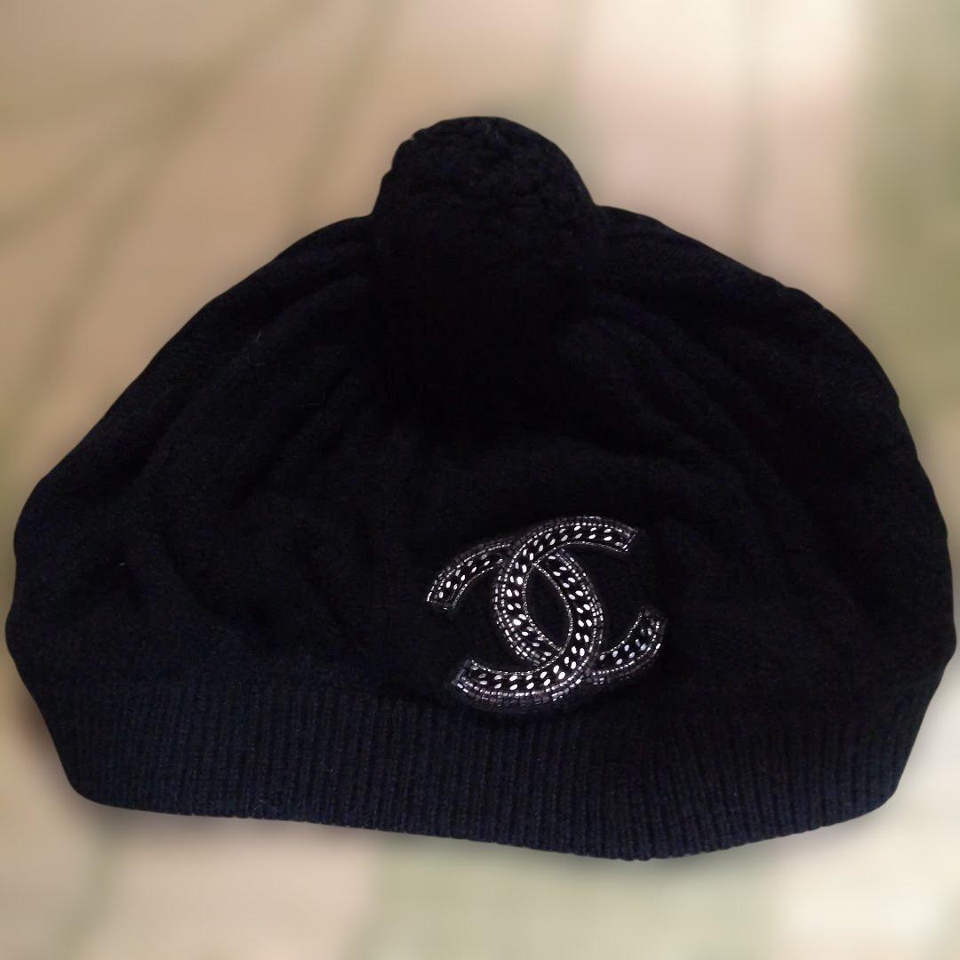 CHANEL ネイビー ビーニー