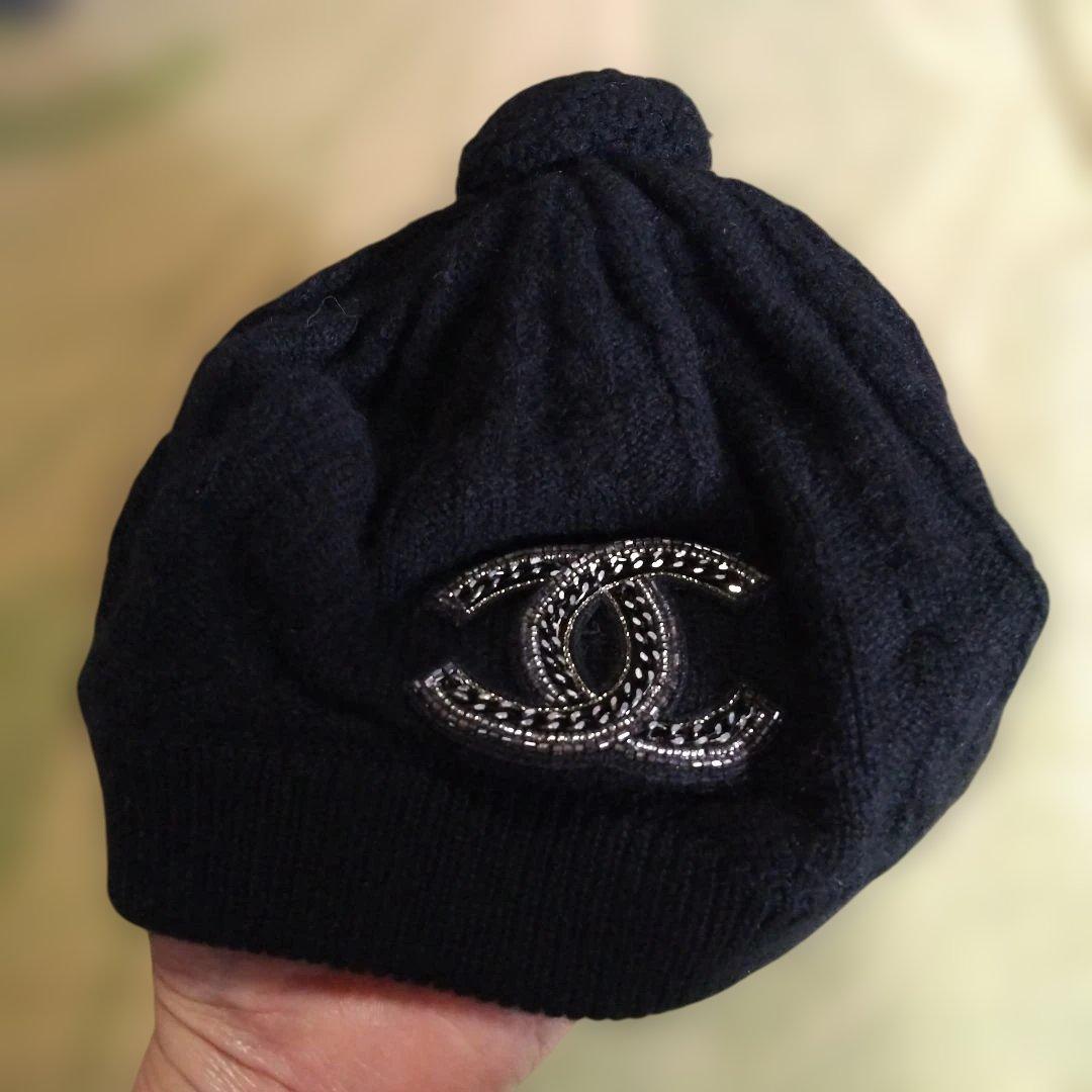 CHANEL ネイビー ビーニー