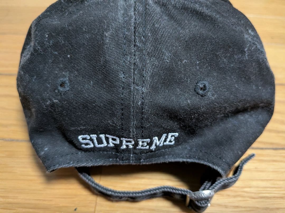 Supreme ブラック キャップ Sロゴ