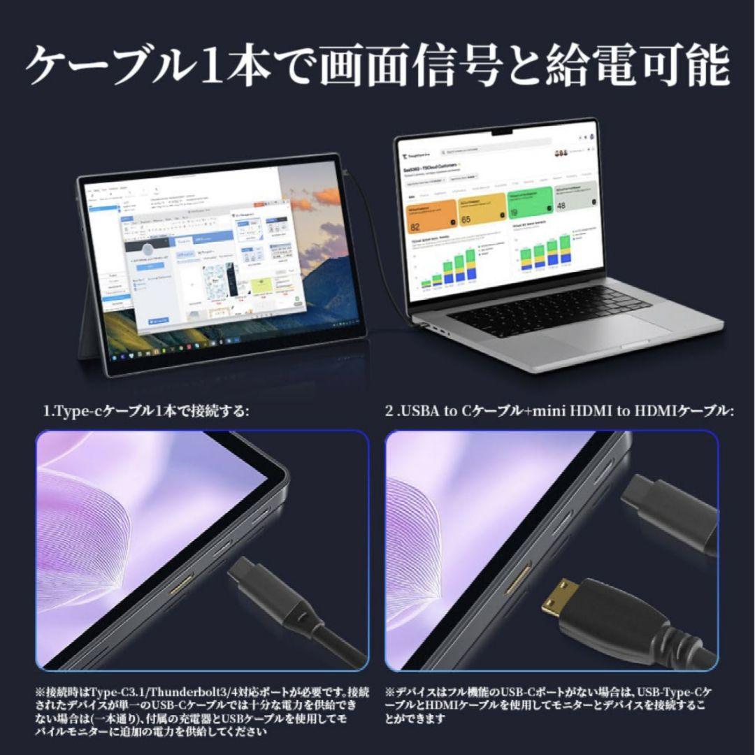 モバイルモニター 15インチ 4K 3240*2160 3:2画面比 高輝度