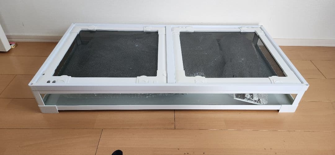 パンテオン ホワイト WH9045 ケージ ガラス製 905x455x450mm