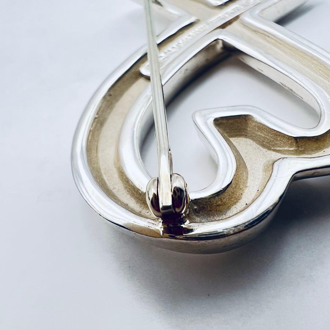 美品✨ティファニー　ラビングハート　パロマピカソ　シルバー　ピンブローチ