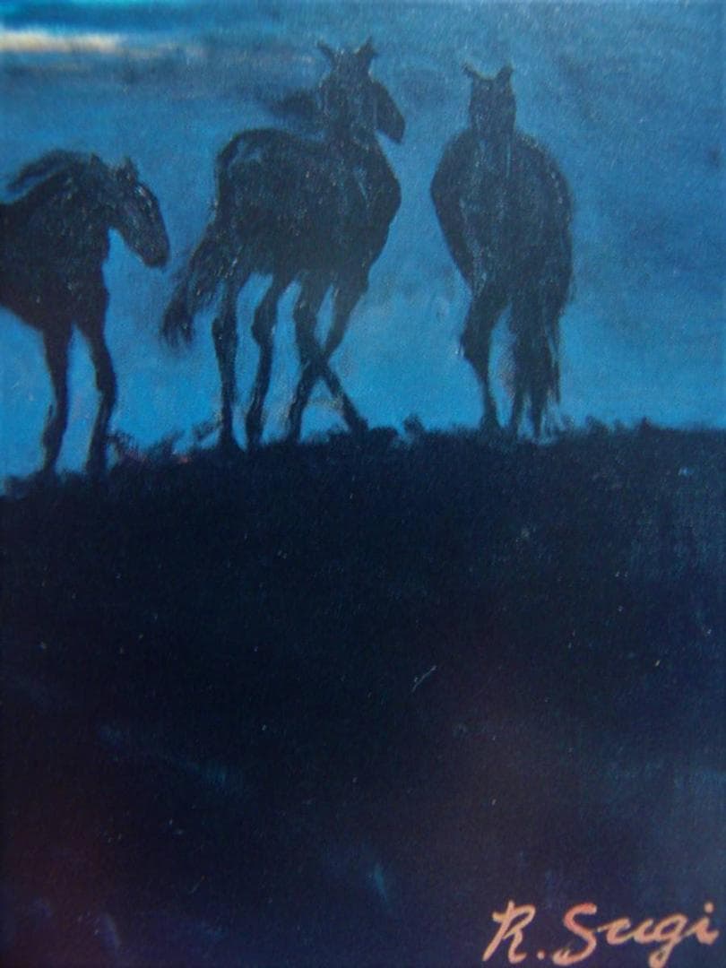 杉良太郎、「家路へ」、希少画集画、新品高級額・額装付き、状態良好