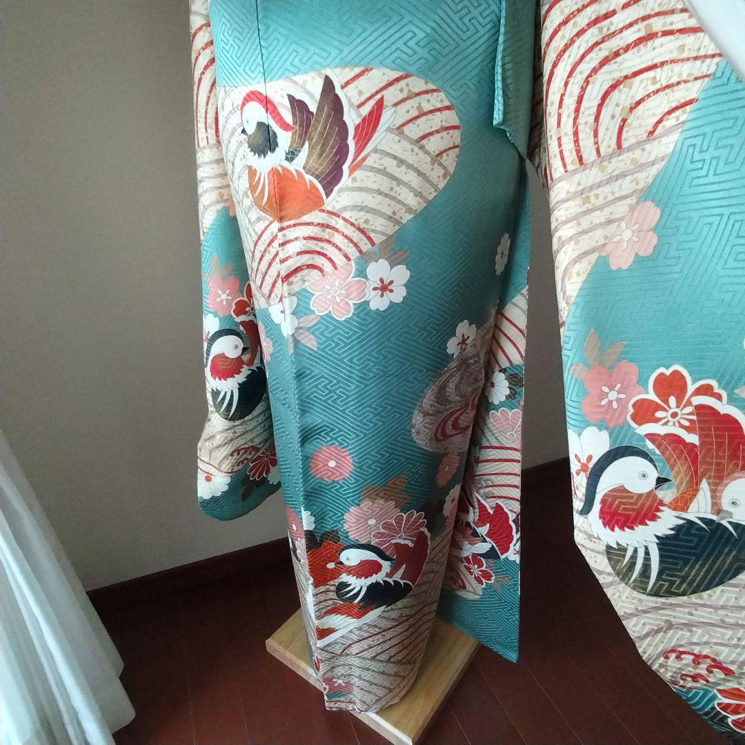 ナチ様　437.レトロ可愛い振袖8点セット　正絹　フルセット　成人式