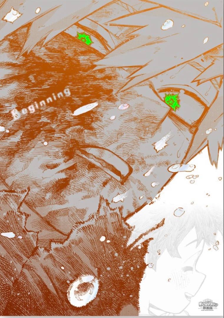 あ*あ様 ヒロアカ 原画展 A2アートポスター2枚セット　The Beginni