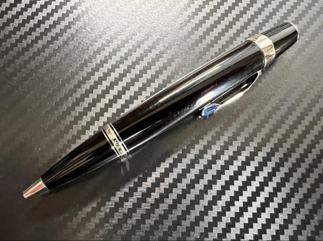 極美品 モンブラン ボエム ブルー ボールペン プラチナライン