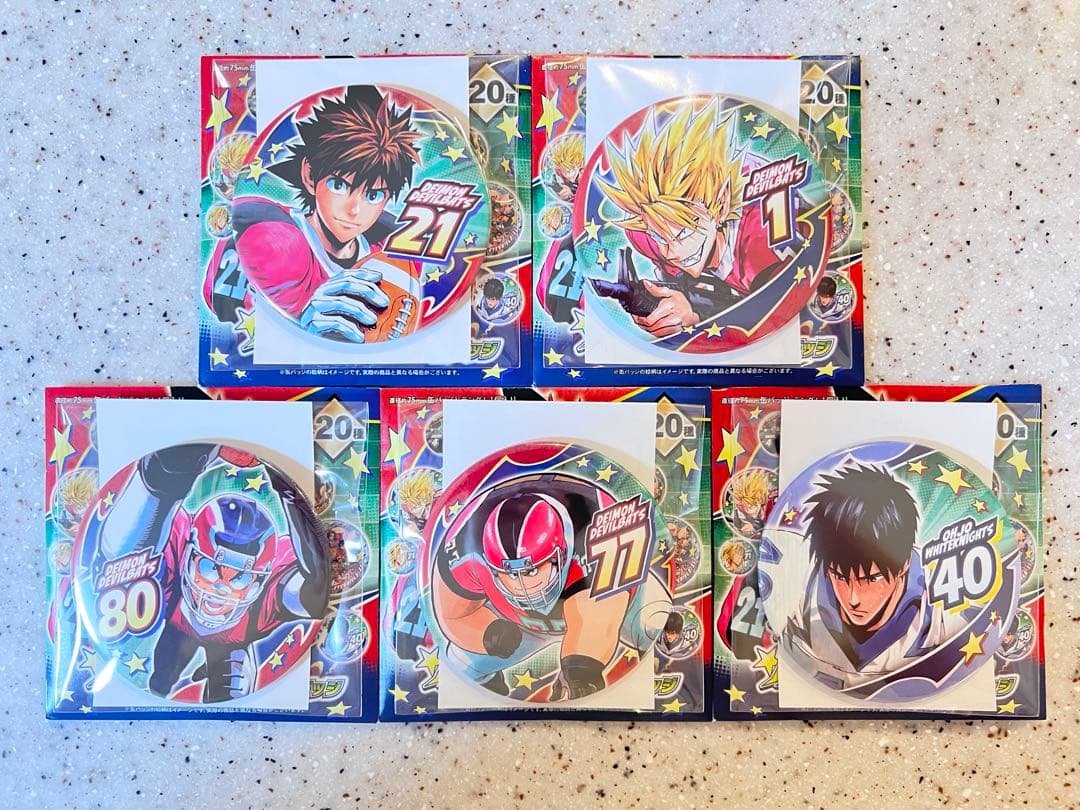 【全種類】アイシールド21 コレクション缶バッジ ジャンプショップ フルコンプ