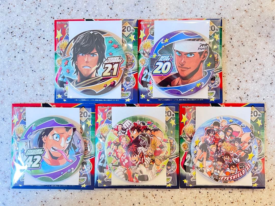 【全種類】アイシールド21 コレクション缶バッジ ジャンプショップ フルコンプ