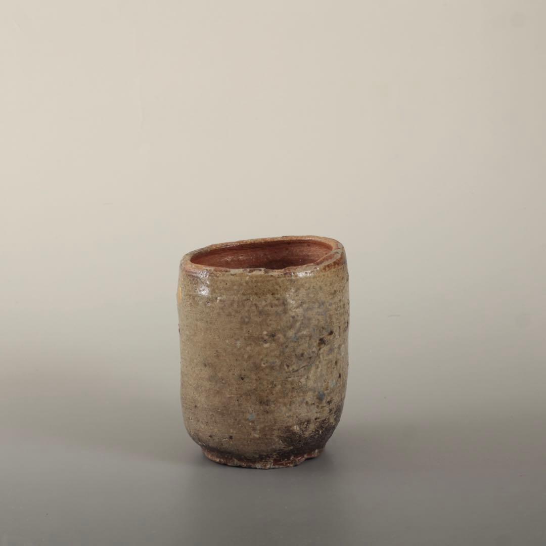 信楽 筒茶碗 信楽焼 古美術 古道具 アンティーク 茶道具