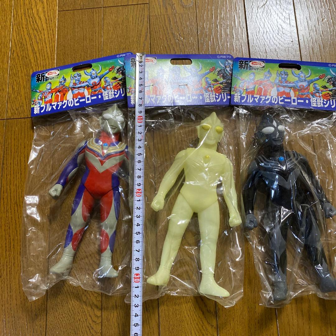 ウルトラマンティガ　ブルマァク復刻ソフビ3種（B-CLUB）