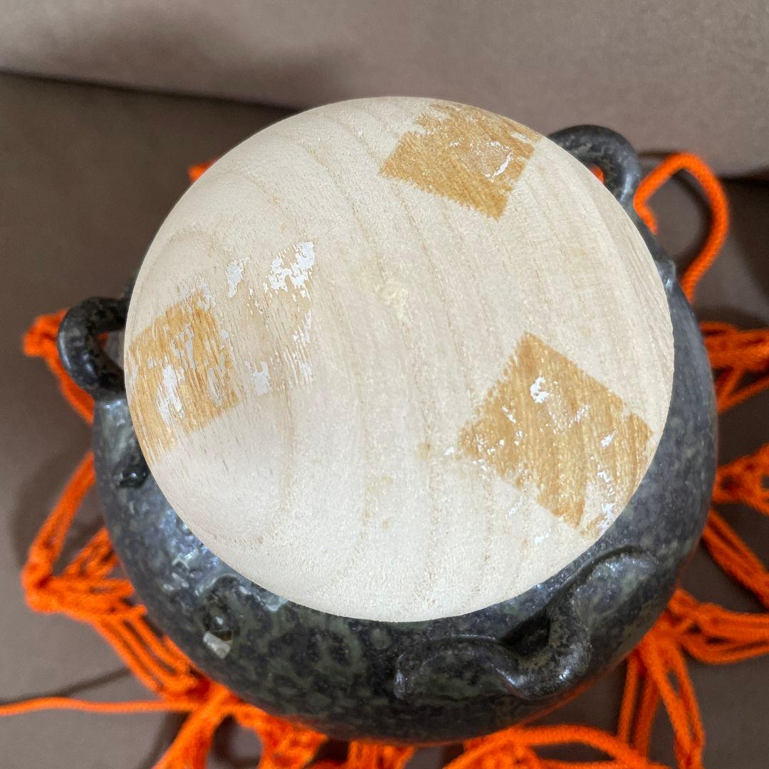 茶道具　口切り茶壺　丹波立杭焼