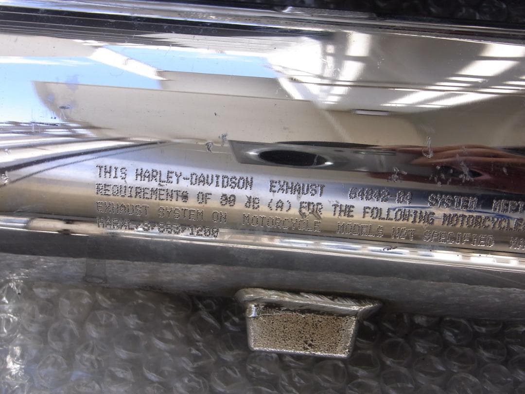 ハーレースポーツスター04～13純正北米マフラーパインバレー12mmパンチアウト