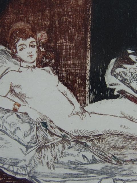 EDOUARD MANET、Olympia、海外オークション超希少レゾネ
