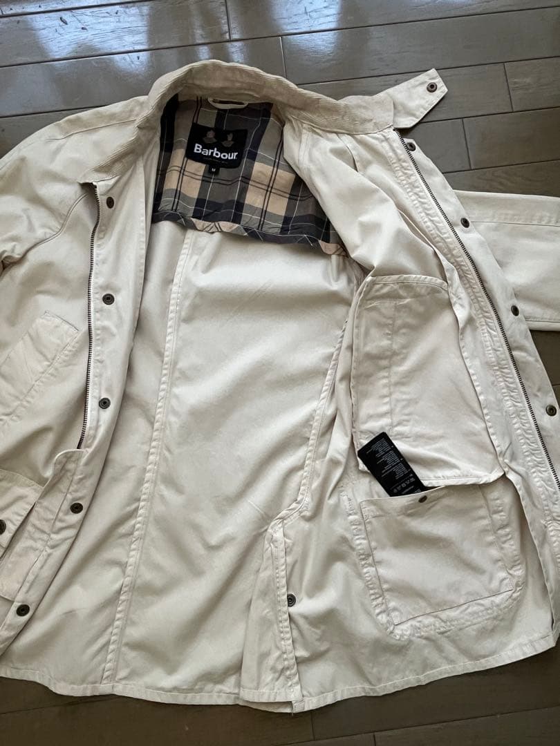 Barbour ホワイト カジュアルジャケット M