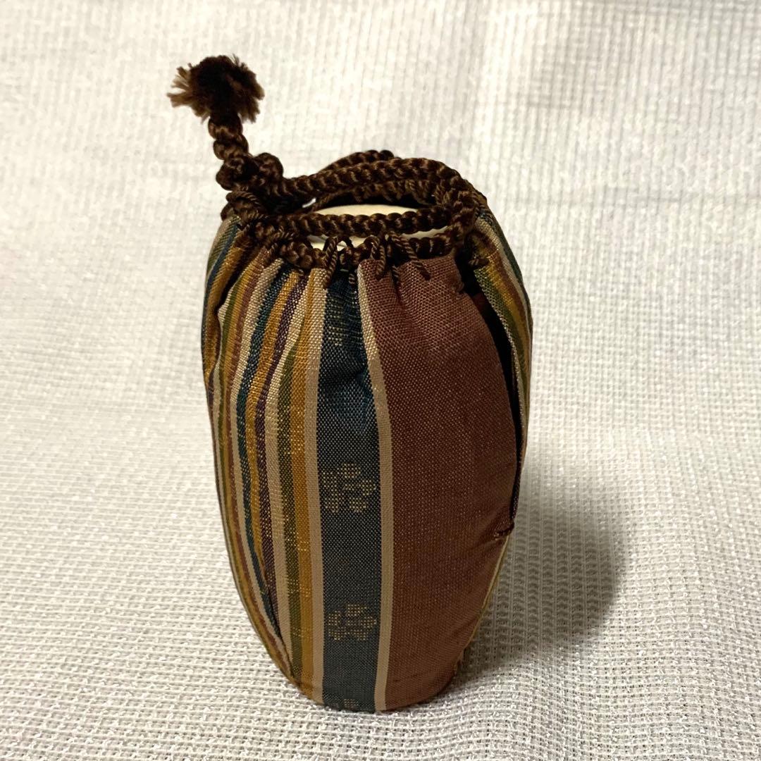 高取焼　鬼丸雪山　肩衝茶入 共箱