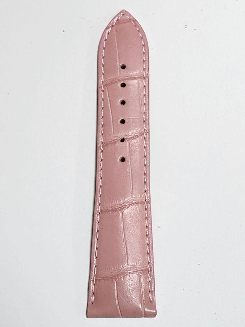 ショパール　純正　腕時計用　アリゲータベルト　ピンク　18/22
