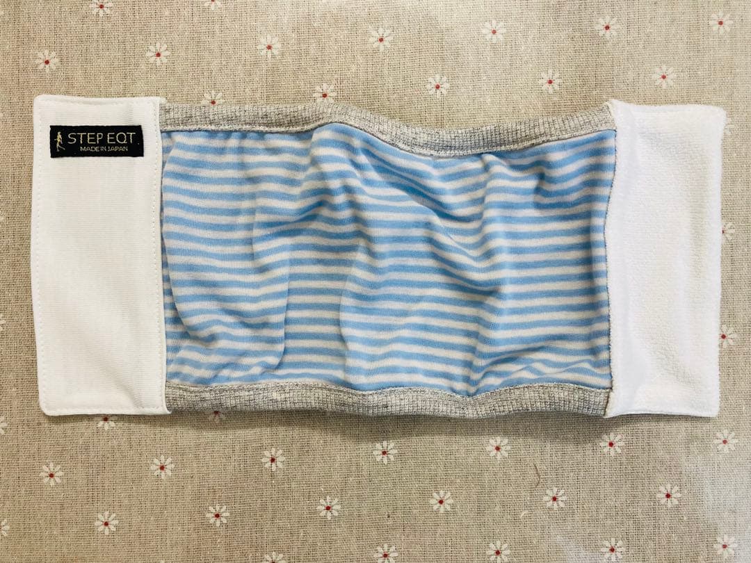 歩けるくんSTEP EQT 超長綿腹巻ボーダー柄ブルーSE-309奇跡の自力歩行