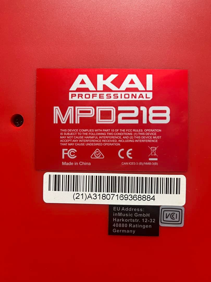 AKAI MPD218 ほぼ新品