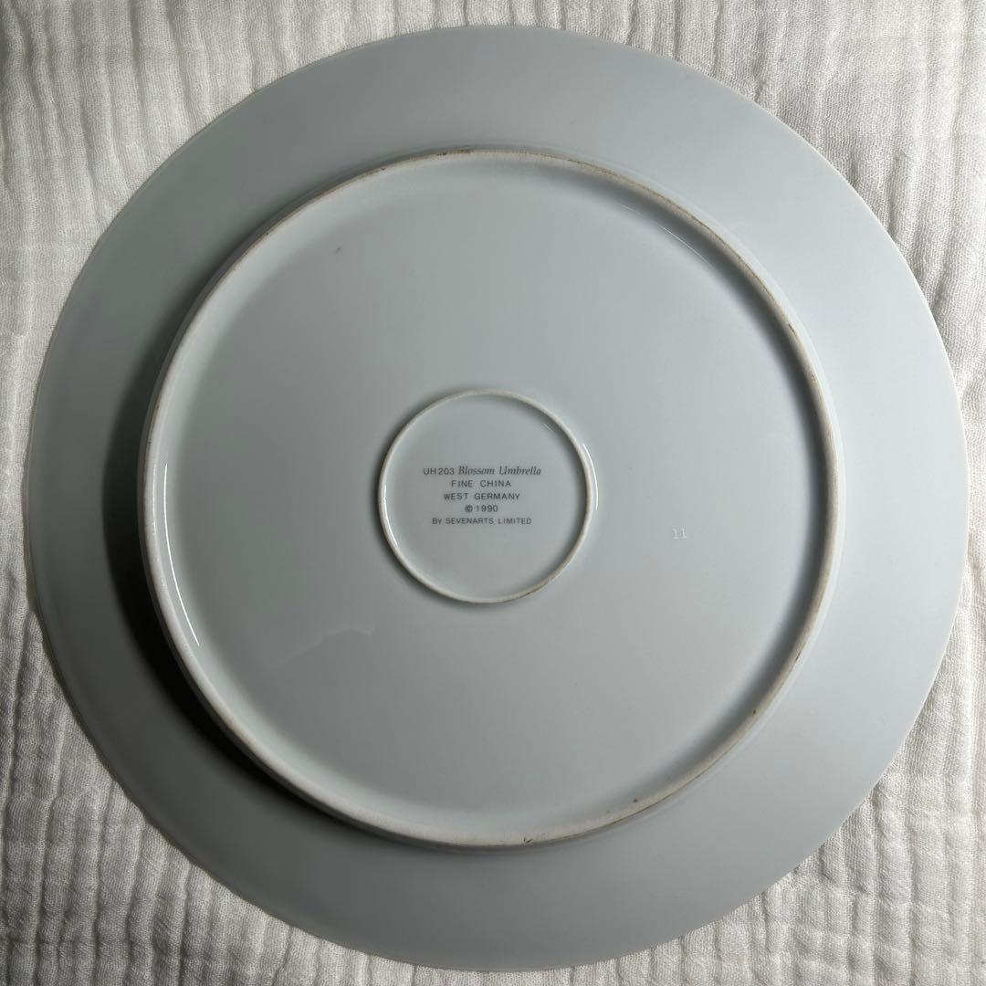 エルテ　『ブロッサム アンブレラ』 ファイン チャイナ　1990年　署名入り