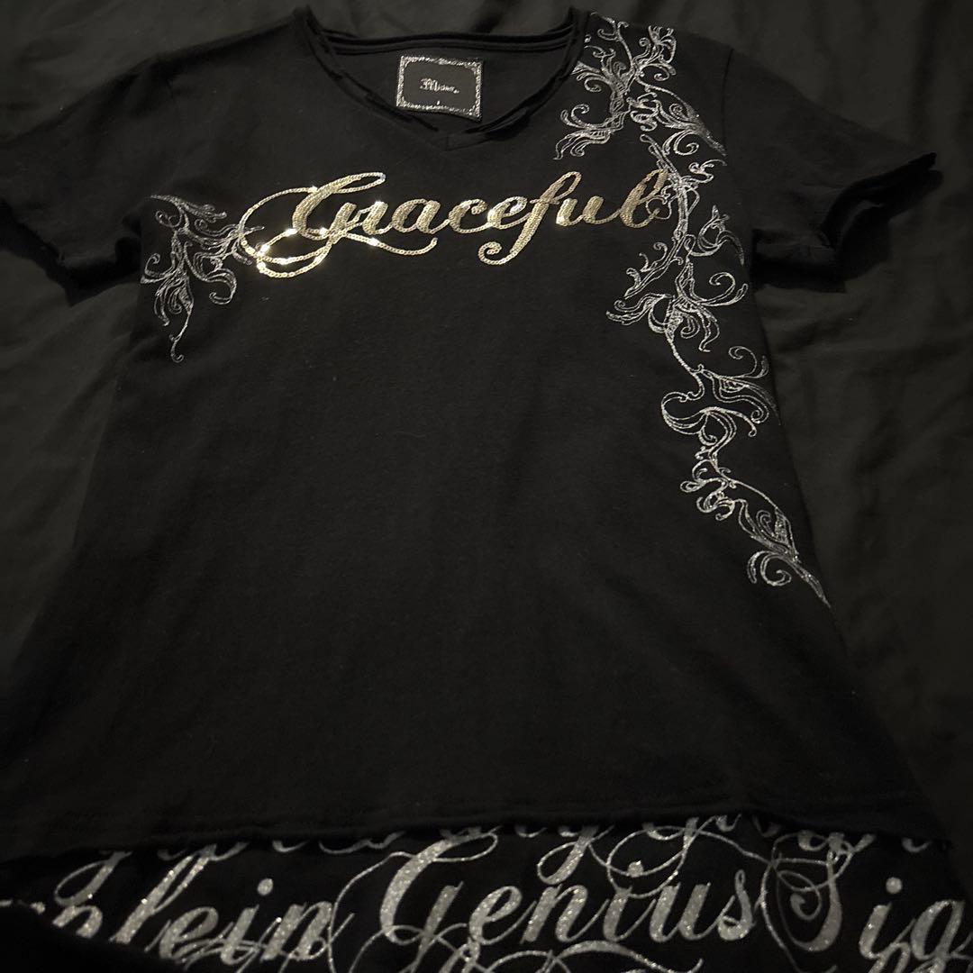 00s archive midas ラメ トライバル レイヤード カットソー